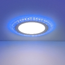 Потолочные светильники - Встраиваемый потолочный светильник DLR024 DL 7+3W