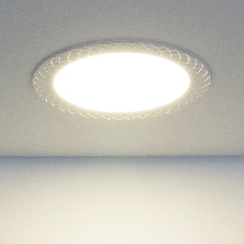 Потолочные светильники - Встраиваемый потолочный светильник DLR005 12W