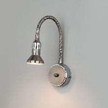Настенные светильники - Подсветка галогенная с гибким основанием Plica 1215 никель хром