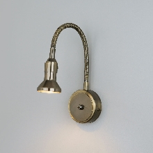 Настенные светильники - Подсветка галогенная с гибким основанием Plica 1215 бронза