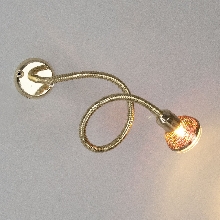 Настенные светильники - Гибкая настенная галогенная подсветка 1214 MR16 золото
