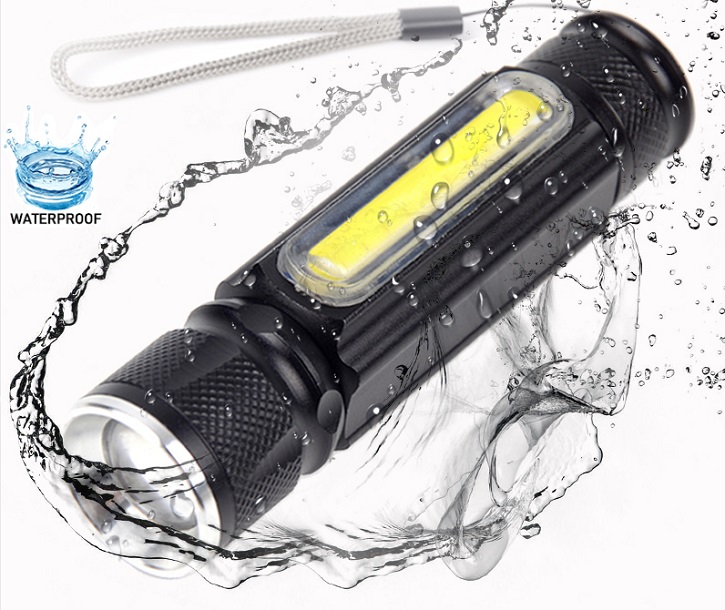 Ручные фонари - Аккумуляторный фонарь BL-5153-T6 USB + COB Cree-T6