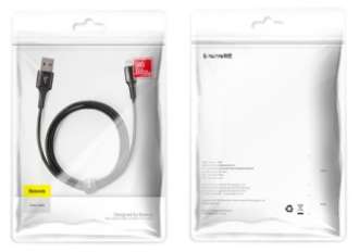 Кабели Baseus - Baseus halo data cable USB For iP 2.4A 1m Red