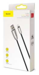 Кабели Baseus - Baseus Torch Series Data Cable USB for iP 2.4A 1m Black