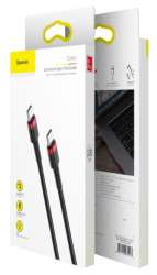 Кабели Baseus - Baseus Cafule Series Type-C PD2.0 60W Flash charge Cable (20V 3A) 1M Red