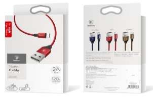 Кабели Baseus - Baseus Yiven Cable For Apple 0.6M Red