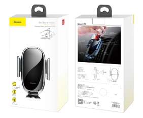 Автомобильные держатели Baseus - Baseus Smart Car Mount Cell Phone Holder Silver
