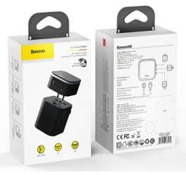 Зарядные устройства Baseus - Baseus Removable 2in1 universal travel adapter PPS Quick Charger Edition 18W （Type-C + USB） Black