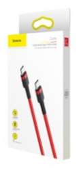 Кабели Baseus - Baseus  Cafule Series Type-C PD2.0 60W Flash charge Cable(20V 3A) 2M Red