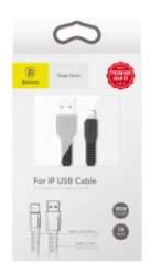 Кабели Baseus - Baseus tough series cable USB For IP 2A 1M Black