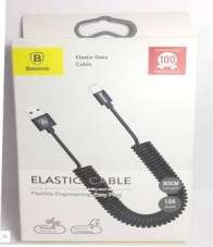 Кабели Baseus - Baseus Elastic Data Cable for Lightning Black