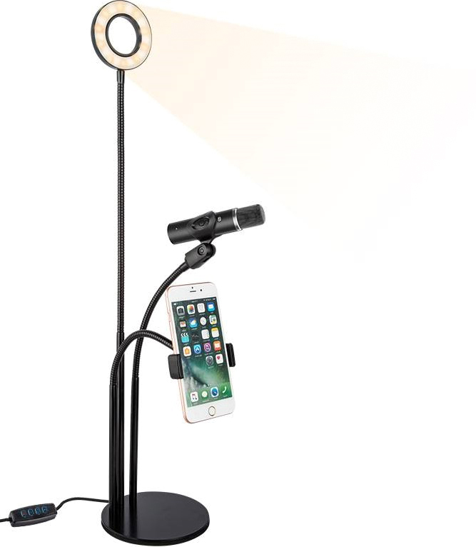 Кольцевые лампы - Кольцевая лампа Selfie Ring Light 3-в-1 9 см.