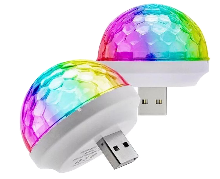 Брелки-фонарики - Светодиодный USB мини светильник - Волшебный шар