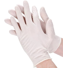Медицинские маски - Перчатки медицинские Виниловые MedMarket белые