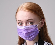 Медицинские маски - Фиолетовая медицинская маска трехслойная