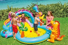 Водные игры - Детский надувной водный игровой центр Intex 302х229х112 см.