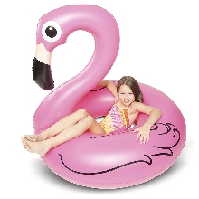 Водные игры - Круг надувной Розовый Фламинго 120х115 см.