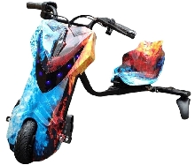 Дрифт электробайки - Дрифт Карт Drift-Trike MINIPRO Mi T01 Огонь и лед