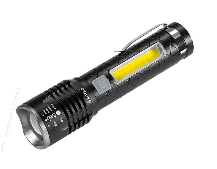 Ручные фонари - Аккумуляторный фонарь Поиск BX-P20 COB
