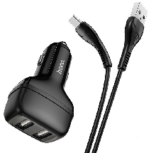 Зарядные устройства и кабели - Автомобильное зарядное устройство HOCO Z36 Leader USB - Type-C