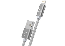 Зарядные устройства и кабели - Кабель USB HOCO X2 knitted USB - Lightning 1 м, золотой/тусклый
