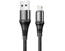 Зарядные устройства и кабели - Кабель HOCO X50 Excellent USB - Lightning, 2.4А, 1 м, черный