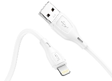 Зарядные устройства и кабели - Кабель HOCO X61 Ultimate USB - Lightning, 2.4А, 1 м, белый/черный