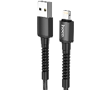 Зарядные устройства и кабели - Кабель HOCO X71 Especial USB - Lightning, 2.4А, 1 м, черный