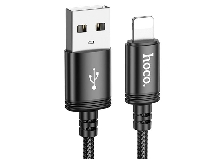 Зарядные устройства и кабели - Кабель HOCO X89 Wind USB - Lightning, 2.4А, 1 м, черный