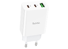 Зарядные устройства и кабели - Зарядное устройство HOCO C99A 1xUSB + 2xUSB-C, 3.0A, 20W