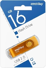 Флешки - Флешка USB 2.0 SmartBuy Twist 16GB желтый