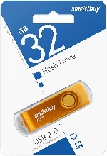 Флешки - Флешка USB 2.0 SmartBuy Twist 32GB желтый