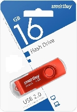 Флешки - Флешка USB 2.0 SmartBuy Twist 16GB красный