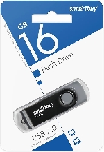 Флешки - Флешка USB 2.0 SmartBuy Twist 16GB черный