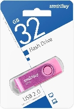 Флешки - Флешка USB 2.0 SmartBuy Twist 32GB розовый