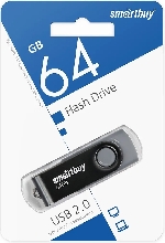 Флешки - Флешка USB 2.0 SmartBuy Twist 64GB черный