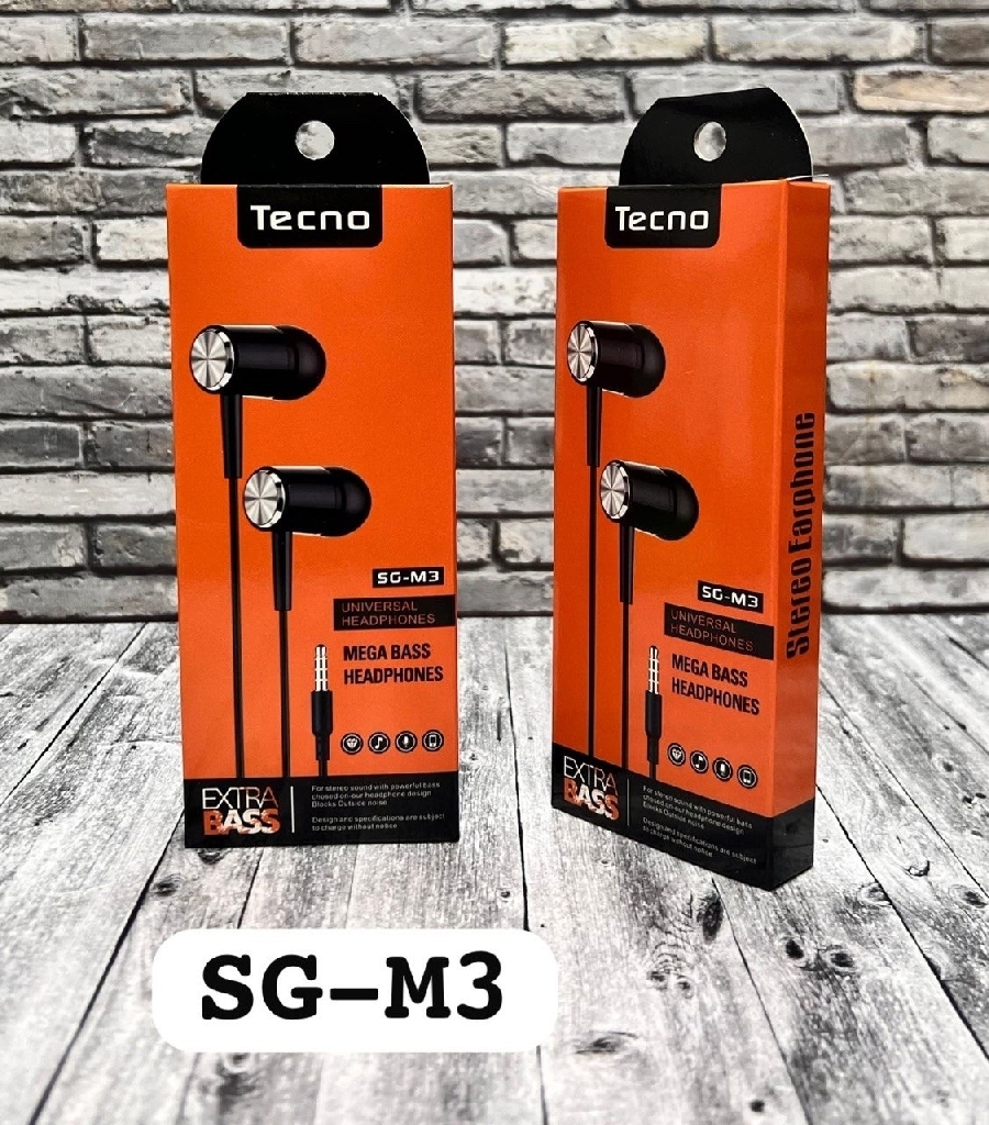 Наушники проводные Tecno Mega Bass Headphones SG-M3 Проводные наушники - Наушники проводные Tecno Mega Bass Headphones SG-M3