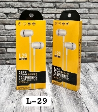 Наушники проводные Bass Earphones L29 Yellow Проводные наушники - Наушники проводные Bass Earphones L29 Yellow