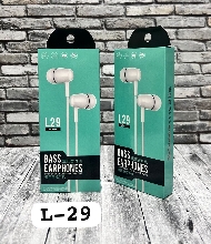 Наушники проводные Bass Earphones L29 Mint Проводные наушники - Наушники проводные Bass Earphones L29 Mint