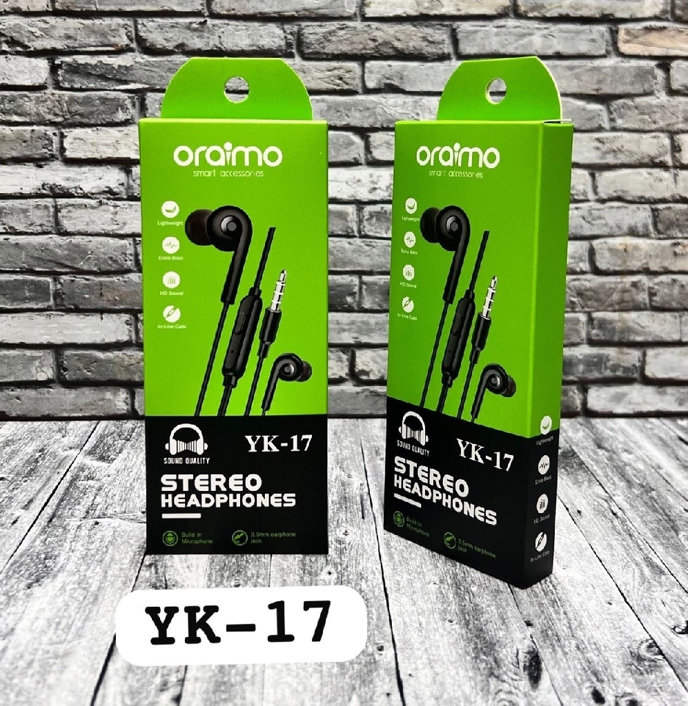Наушники проводные Oraimo Smart Accessories Stereo Headphones YK-17 Проводные наушники - Наушники проводные Oraimo Smart Accessories Stereo Headphones YK-17