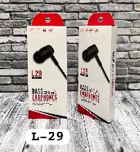 Наушники проводные Bass Earphones L29 Red Проводные наушники - Наушники проводные Bass Earphones L29 Red