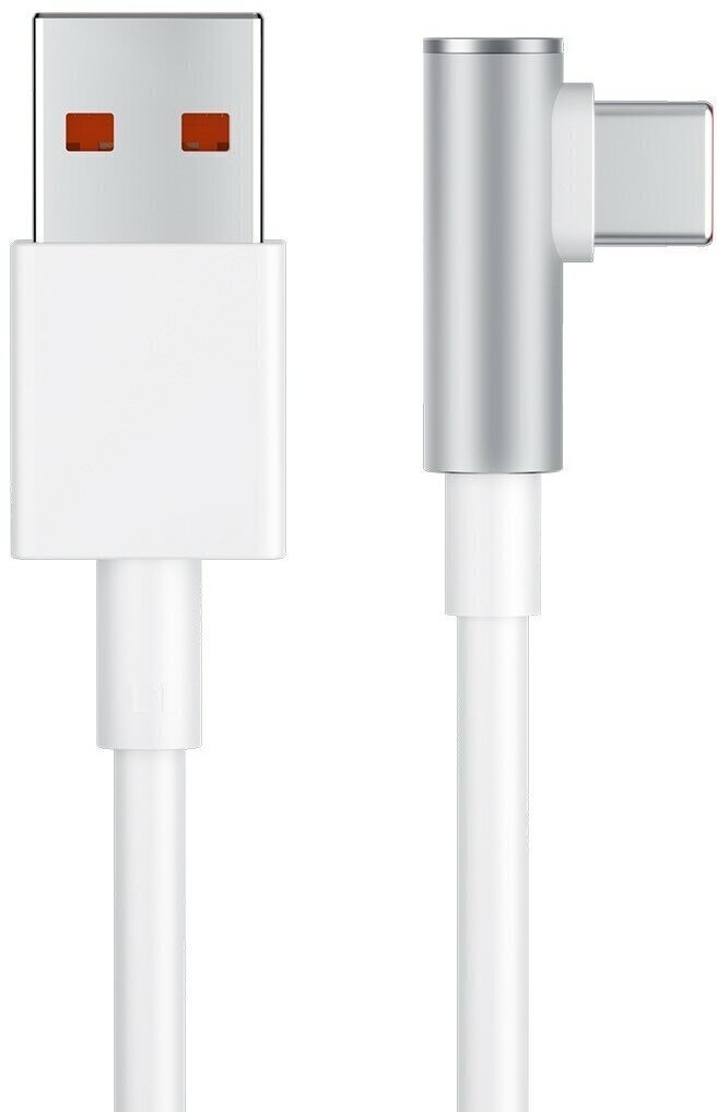 Кабель USB Type-C 6А угловой 1.5м быстрая зарядка 120W Зарядные устройства Xiaomi - Кабель USB Type-C 6А угловой 1.5м быстрая зарядка 120W