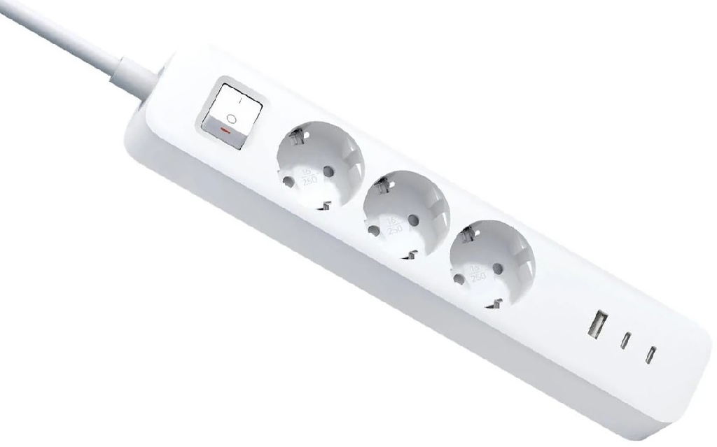 Сетевой удлинитель Xiaomi Mi 20W Power Strip EU Зарядные устройства Xiaomi - Сетевой удлинитель Xiaomi Mi 20W Power Strip EU