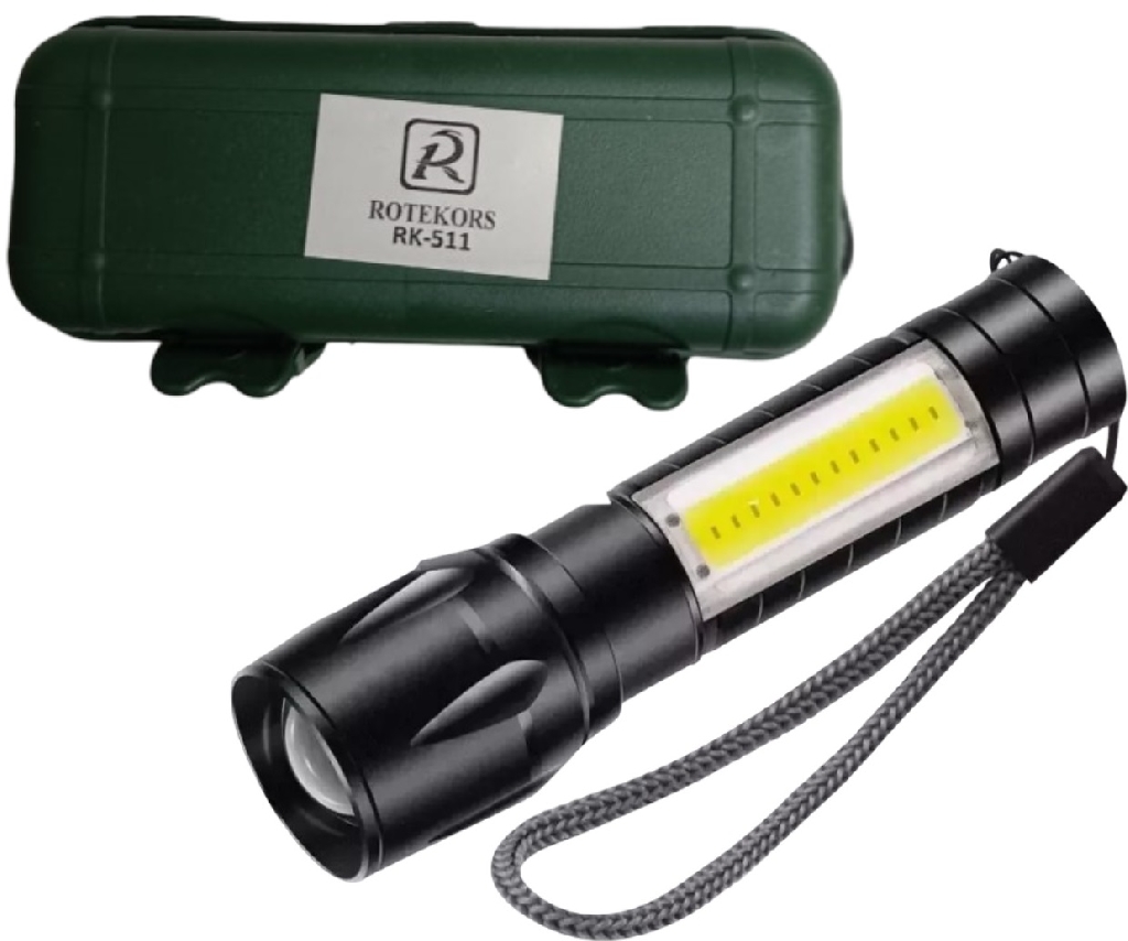 Аккумуляторный фонарь с кейсом ROTEKORS RK-511 Ручные фонари - Аккумуляторный фонарь с кейсом ROTEKORS RK-511
