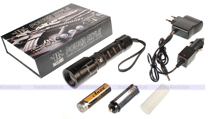 Ручные фонари - Аккумуляторный фонарь Bailong BL-1898-T6 Power Style