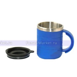 Металлическая посуда - Термокружка 350 мл. синяя