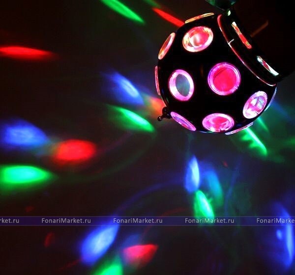 Ёлки искусственные - Цветомузыкальная диско-лампа Е27