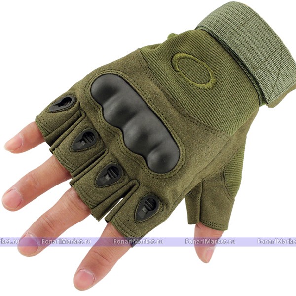 Перчатки - Тактические перчатки Oakley без пальцев «Хаки»