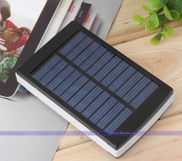 Power Bank аккумуляторы - Аккумулятор на солнечных батареях Solar 20000 mAh black