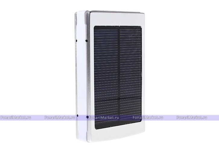 Power Bank аккумуляторы - Аккумулятор на солнечных батареях Solar 20000 mAh silver